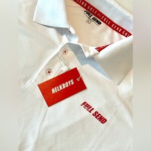 FULL SEND Nelk Boys White Polo Shirt